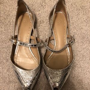 Tory Burch Metallic flats